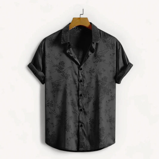 Marcelo Midnight Satin Shirt