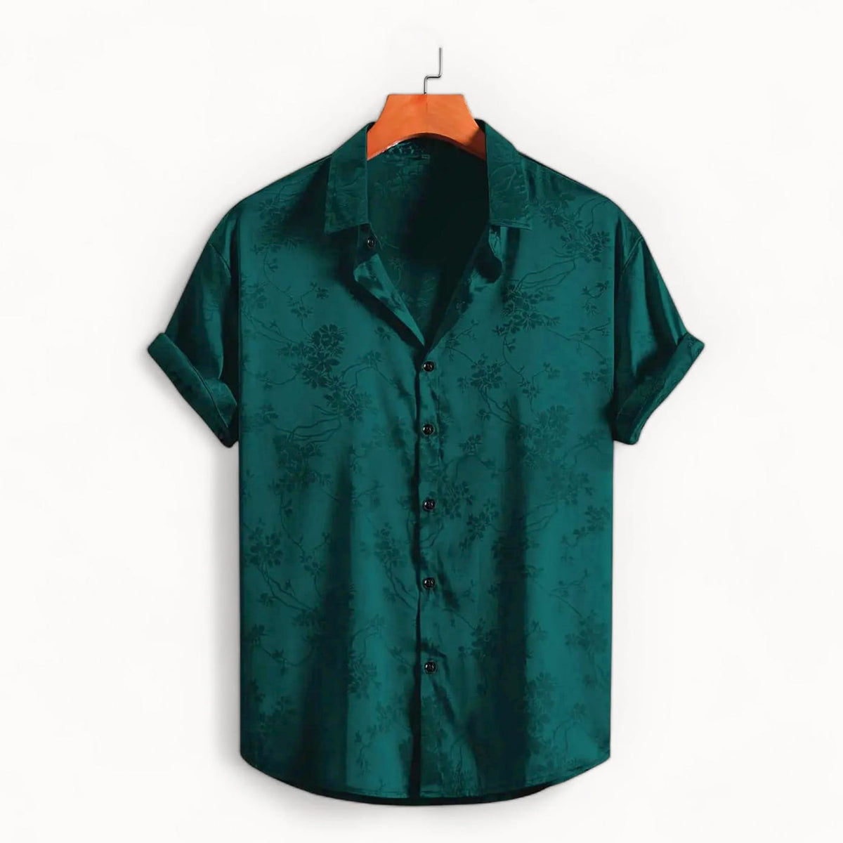 Marcelo Midnight Satin Shirt