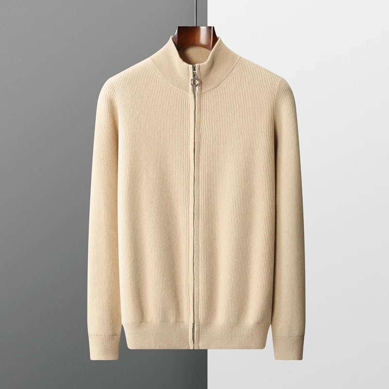 Charles Cashmere Zip Sweater