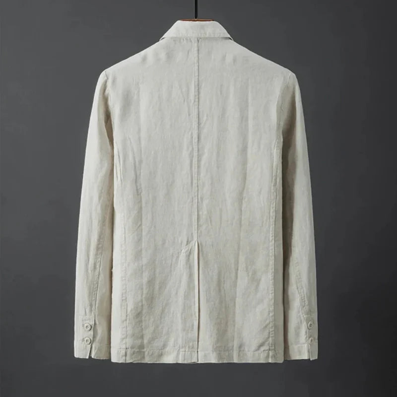 Laurent Minimalist Linen Blazer