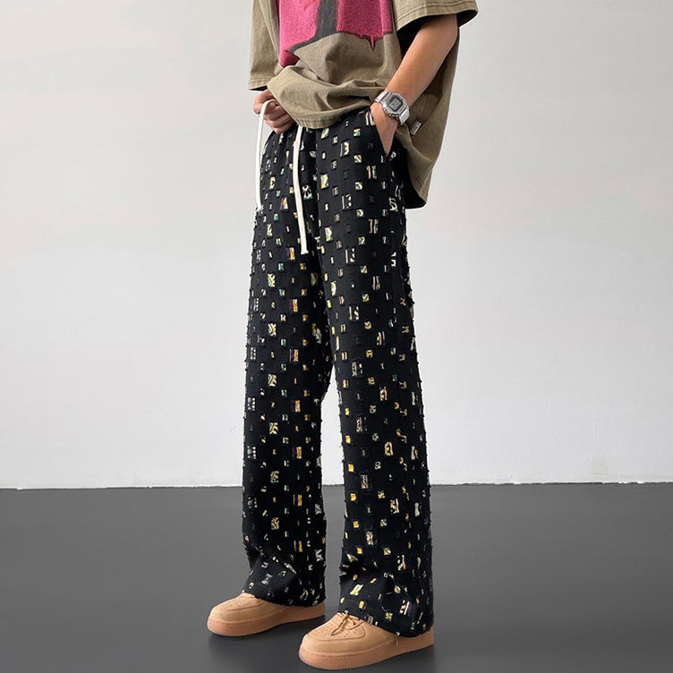 Marcello Mosaic Straight Fit Pants