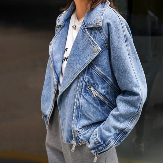 Oversized Vintage Denim Jacket by Lucien-Valeyrac