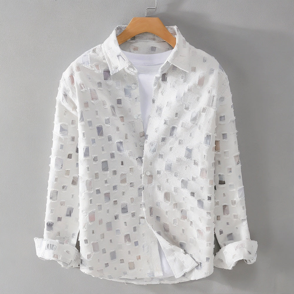Alexander Chavelir Frayed Denim Shirt
