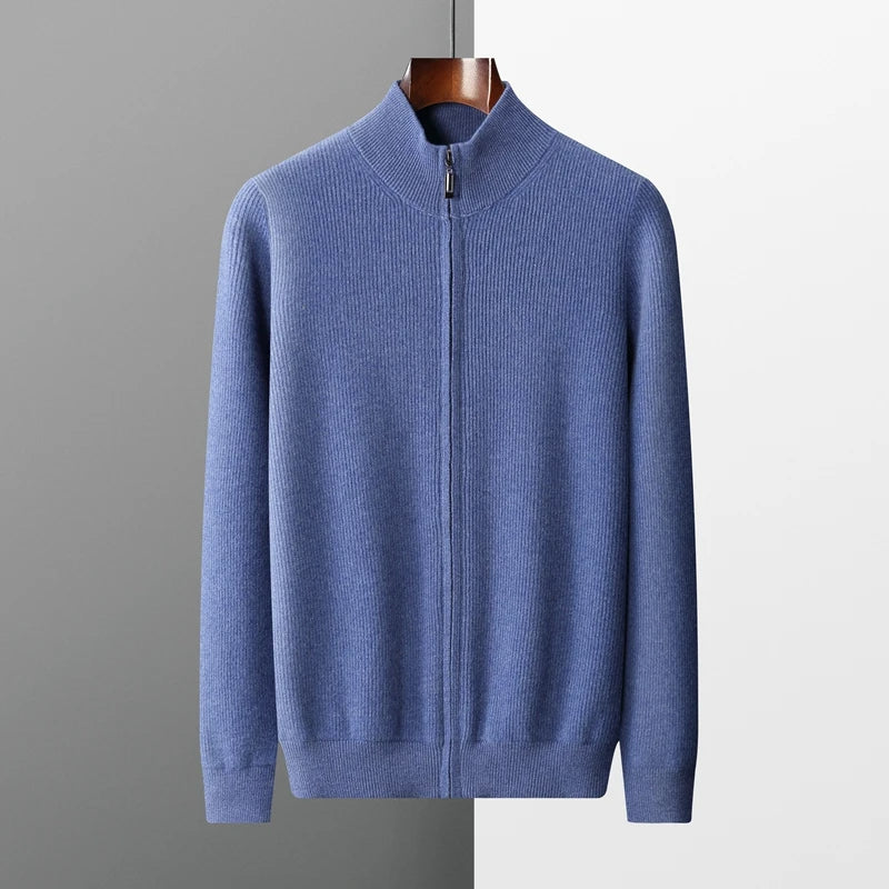 Charles Cashmere Zip Sweater